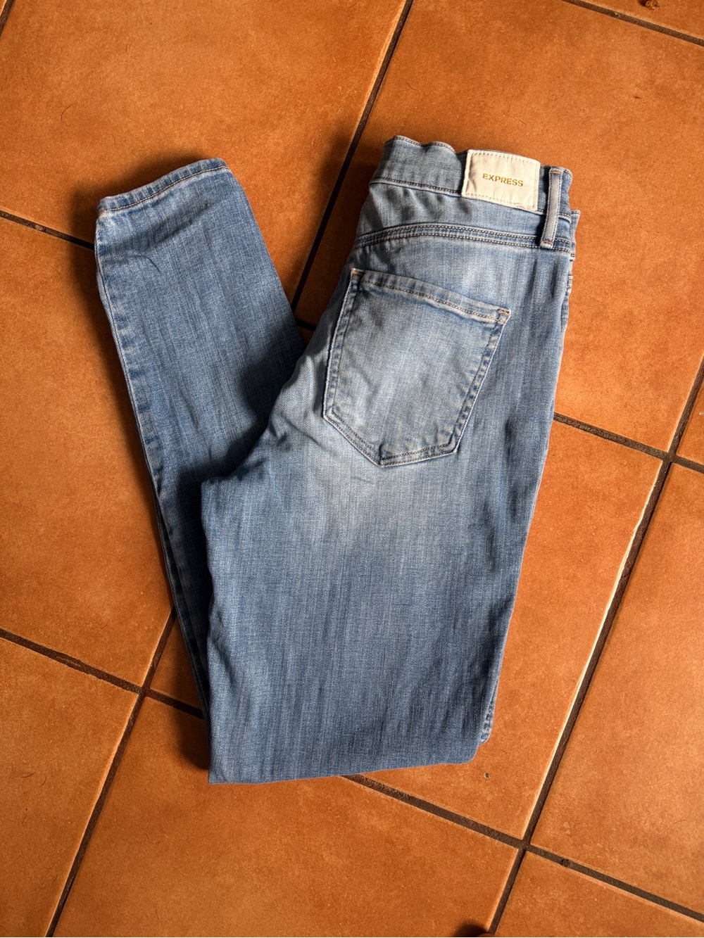 Express Light Wash Skinny Jeans Women Size 6